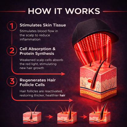 Red Light Therapy Cap for Hair Regrowth Treatments - RevitaCap