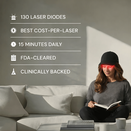 Red Light Therapy Cap for Hair Regrowth Treatments - RevitaCap